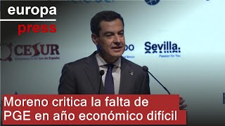 Moreno lamenta que el Gobierno no haga unos PGE en un año quotcomplejo en términos económicosquot [upl. by Cyril223]