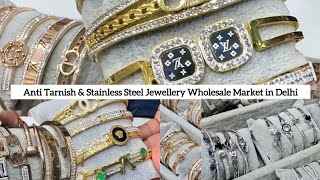 Anti tarnish amp Stainless Steel jewelry wholesale Artificial Jewellery Wholesale Market in Delhi [upl. by Ioj566]