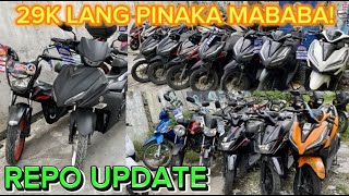 MURANG REPO MOTORCYCLE 29K LANG PINAKA MABABANG PRESYO YAMAHA SZ AT SNIPER ZERO DOWN PA [upl. by Renell791]