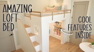 Amazing Loft Bed with TONS of Cool Features [upl. by Oyek]