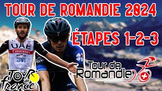 TOUR DE ROMANDIE 2024 sur Tour de France 2023  Etapes 123 [upl. by Coretta]