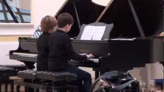 Anton Diabelli Sonatina op163 no 6 in d minor 4 hands [upl. by Crescentia]