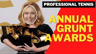 ANNUAL GRUNT AWARDS  Womens Tennis  Screaming Shrieking Shouting  Sharapova De Brito [upl. by Namara]