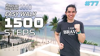 1500 Step Workout • Walking Workout 77 • Keoni Tamayo [upl. by Elohcim]