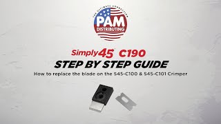 PAM Distributing SIMPLY45 S45C190 Crimp Tool Replacement Blades [upl. by Ardnuasac]