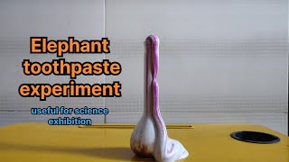 elephant toothpaste experiment detail video experiment science [upl. by Micah]