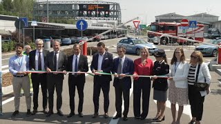 Autostrade apre il primo tratto della A4 con quarta corsia dinamica [upl. by Neelhsa]