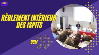 QCM en règlement intérieur des ISPITS [upl. by Enyawad]