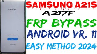 Samsung A21s A217f FRP Bypass ADB Enable Fail New Security  SamFw FRP Tool v49Android11FRP 2024 [upl. by Uella557]