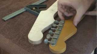 Stratocaster Guitar Build  Part 3  Building A Stratocaster Guitar Neck [upl. by Eintihw]