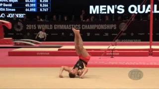 BRETSCHNEIDER Andreas GER  2015 Artistic Worlds  Qualifications Floor Exercise [upl. by Tillie]