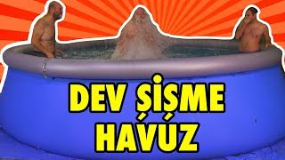 Bahçeye 15 Tonluk Şişme Havuz Aldık [upl. by Kcirrem]