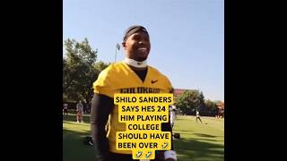 WHY IS SHILO SANDERS STILL PLAYING COLLEGE FOOTBALL AT THE AGE OF 24shorts [upl. by Prober]