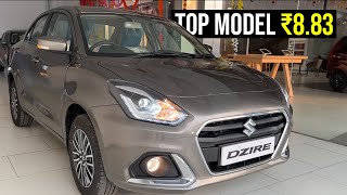 Maruti Suzuki Dzire Top Model 2023 On Road Price Features Interior and Exterior Review [upl. by Habeh757]