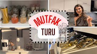 MUTFAK TURU 🍽️ I Evimden Size Özel Bir Tur 🏠 Çeyizimden İnciler I Dolap İçi Düzeni ve FAZLASI 🚀 [upl. by Minne]