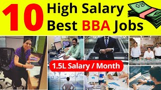 Top 10 High Salary BBA Jobs amp Course Details In Hindi  Best BBA Courses  Best BBA Jobs [upl. by Zel]