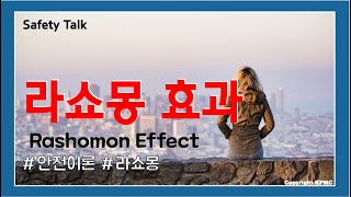 안전이론10 라쇼몽 효과 Rashomon Effect [upl. by Natsreik503]