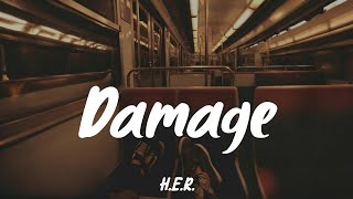 Damage  HER Lyrics Yung Bleu [upl. by Mulderig648]