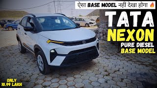 2023 tata nexon pure diesel base model Review On Road Price Features I tata nexon2023 [upl. by Elauqsap192]