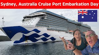 Sydney Australia Cruise Port Embarkation Process  Majestic Princess [upl. by England]