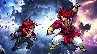 Gogeta ssj4 vs Broly ssj4 MUGEN [upl. by Gentilis]