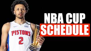 Pistons NBA Cup Schedule Reveled [upl. by Angelita]