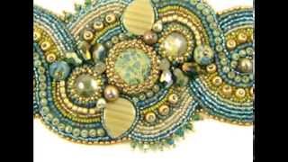 Beads East Bead Embroidery TwoMinute Class [upl. by Anitnahs652]