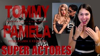 REACCIONANDO a Peso Pluma y Kenia Os  TOMMY amp PAMELA Video Oficial  Tommy y Pamela Mexicanos 🤩 [upl. by Freddy]