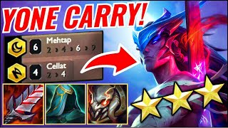 ⭐⭐⭐ YONE CARRY  İNANILMAZ BİR GÜÇ 15K DAMAGE  SET 11 [upl. by Diad]