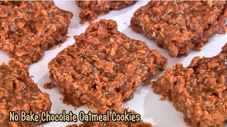 No Bake Chocolate Oatmeal Cookies [upl. by Alaham]