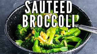 Garlic And Oil Broccoli  Works Well With ANY MEAL [upl. by Lemrahc]