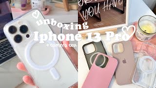 UNBOXING IPHONE 13 PRO silver 128 gb💌accessories  camera test [upl. by Netsyrk]