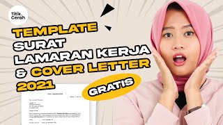 GRATIS Template SURAT LAMARAN KERJA dan COVER LETTER [upl. by Bergquist]