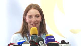 Evenimentul de premiere a gimnastei Ana Maria Barbosu cu medalia olimpică de bronz [upl. by Annwahs475]