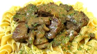 Beef Stroganoff Recipe  How To Make Beef Stroganoff  Easy Recipe [upl. by Iadrahc452]