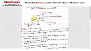 Class 68 Structure Activity Relationship SAR of Morphine Analogues  Medicinal Chemistry 01 [upl. by Tana]