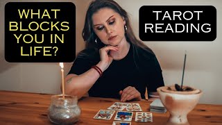 What BLOCKS you in life Tarot Reading  Pick A Card [upl. by Akeenahs]