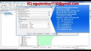 ArcGIS Chuyển đổi tọa độ phẳng từ VN2000 sang WGS84 [upl. by Ener]