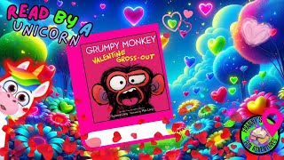 Animated Valentines Day Read Aloud for Kids Grumpy Monkey Valentine Gross Out🙊 By Suzanne Lang [upl. by Ahsimin]