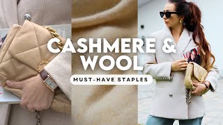 CASHMERE AND WOOL MUSTHAVE STAPLES FOR AUTUMN [upl. by Arotak]