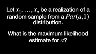 Maximum Likelihood Estimation  Daily Problem 5 [upl. by Ahsauqram]