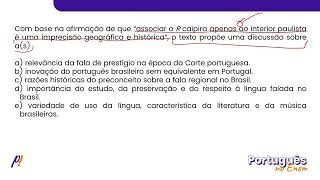 ENEM PPL 2020  ESTUDOS DA LÍNGUA  De acordo com alguns estudos uma inovação do português [upl. by Acemaj]