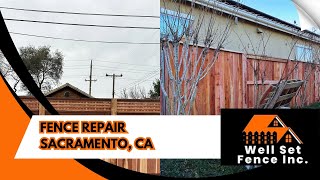 Fence Repair Sacramento CA  Well Set Fence Inc [upl. by Ellerrehs927]