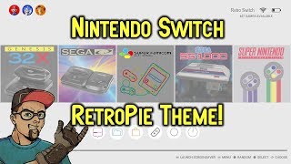 Nintendo Switch RetroPie Theme For Emulationstation Awesome Clean Look [upl. by Naitsabes884]