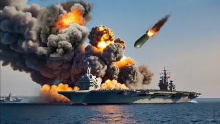 Horrifying German TAURUS Missile Blows Up Russian Aircraft Carrier in Black Sea Taking 45 Zets [upl. by Tansey]