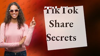 Can TikTok users see shares [upl. by Ekim398]