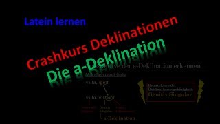 Crashkurs Deklinationen  aDeklination Latein schnell erklärt [upl. by Kcirdnekal]