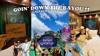 We went down the bayou  Tiana’s Bayou Adventure Cast Member Previews amp Port Orleans StayCay [upl. by Oglesby612]