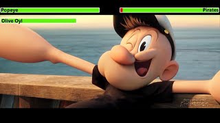 Popeye 2016 Animation Test Scene with healthbars [upl. by Hillyer]