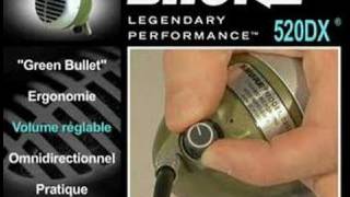 Micro Shure 520DX Green Bullet La Boite Noire [upl. by Menken]